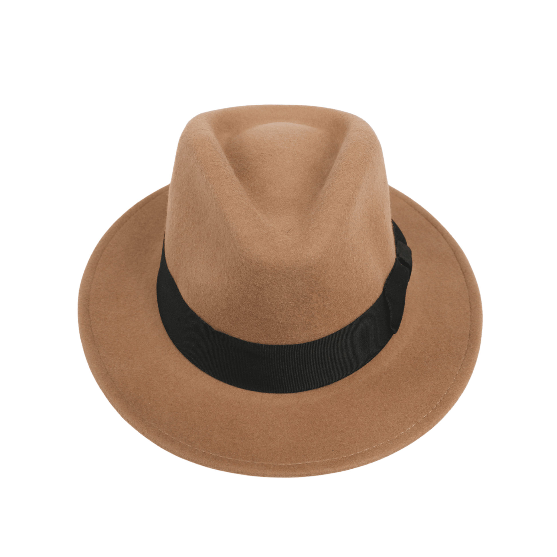 Classic Fedora Wide Brim Sweatband Hat for Men & Women - hatsXcaps
