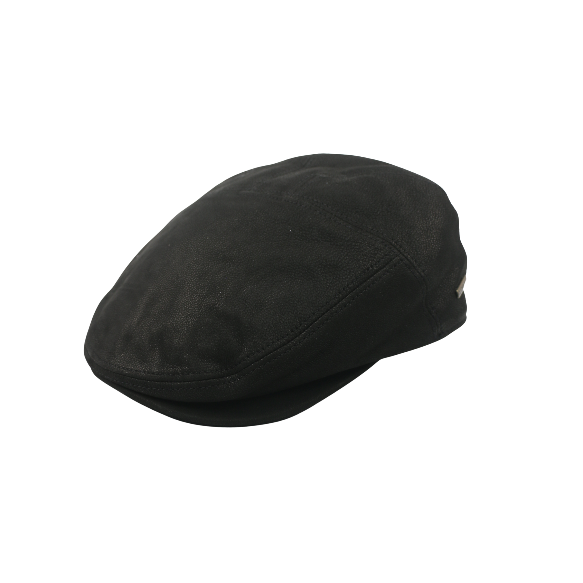 Unisex Sheepskin Leather Flat Cap with Cotton Lining - hatsXcaps