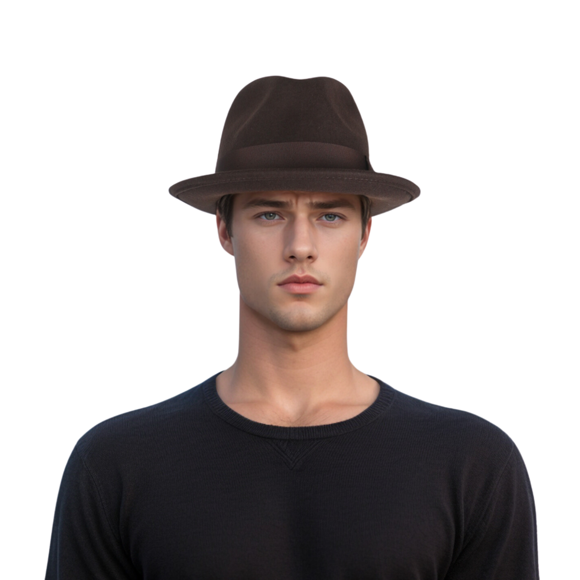 100% Wool Felt Felt Trilby Hat for Men & Women - hatsXcaps