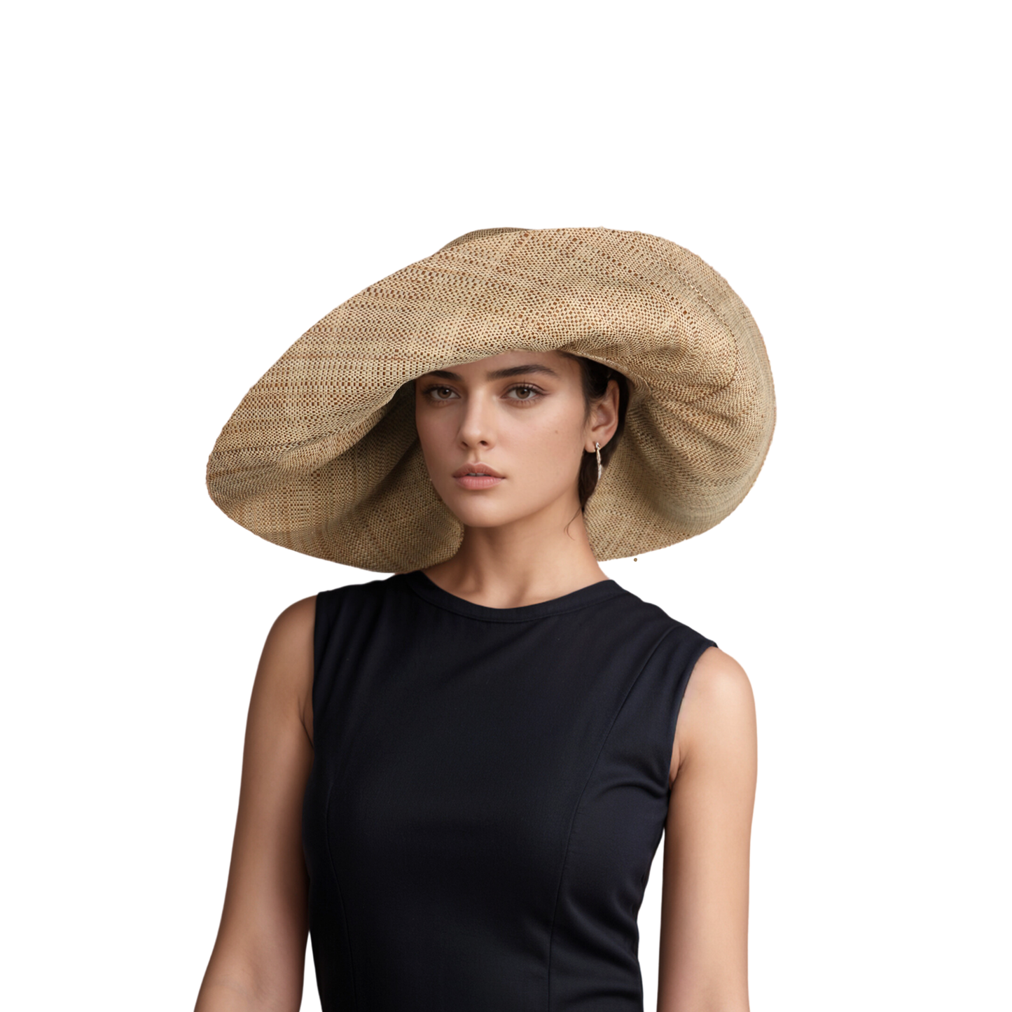 Women's Wide Brim Mimosa Sun Hat for Summer Beach - hatsXcaps