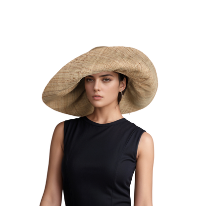 Women's Wide Brim Mimosa Sun Hat for Summer Beach - hatsXcaps
