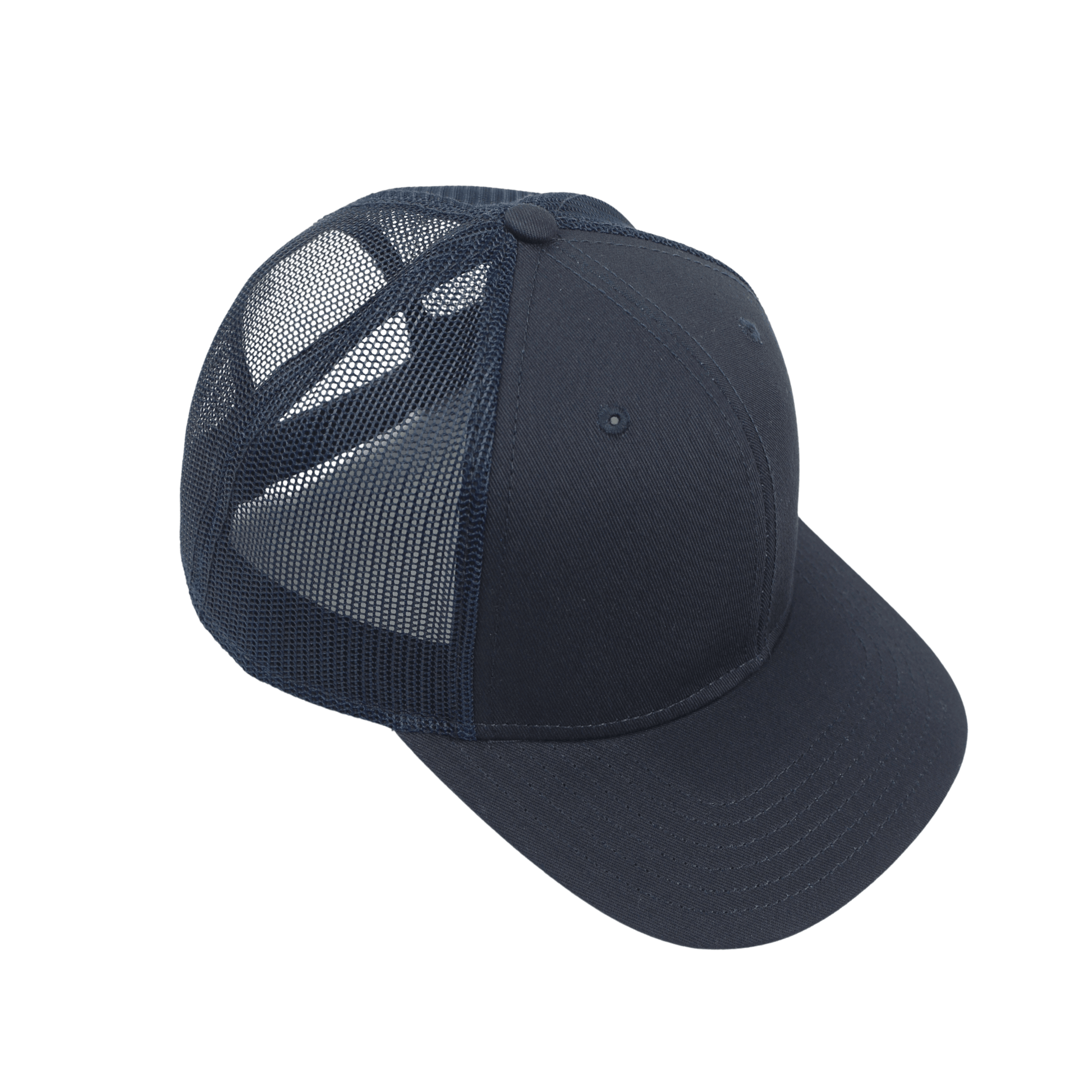 Unisex Half Mesh Cotton Trucker Baseball Cap - hatsXcaps