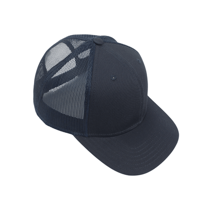 Unisex Half Mesh Cotton Trucker Baseball Cap - hatsXcaps