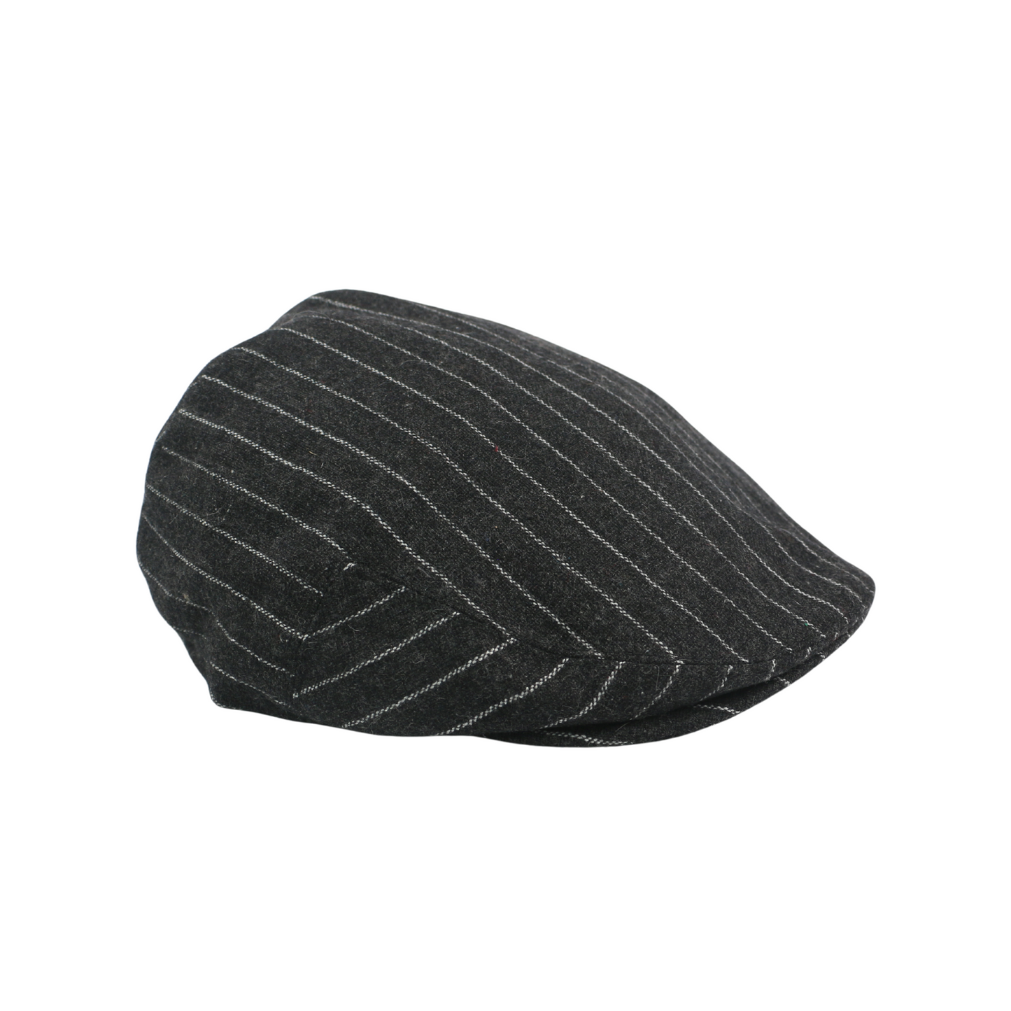 Classic Cabbie Unisex Black Pinstripe Flat Cap - hatsXcaps