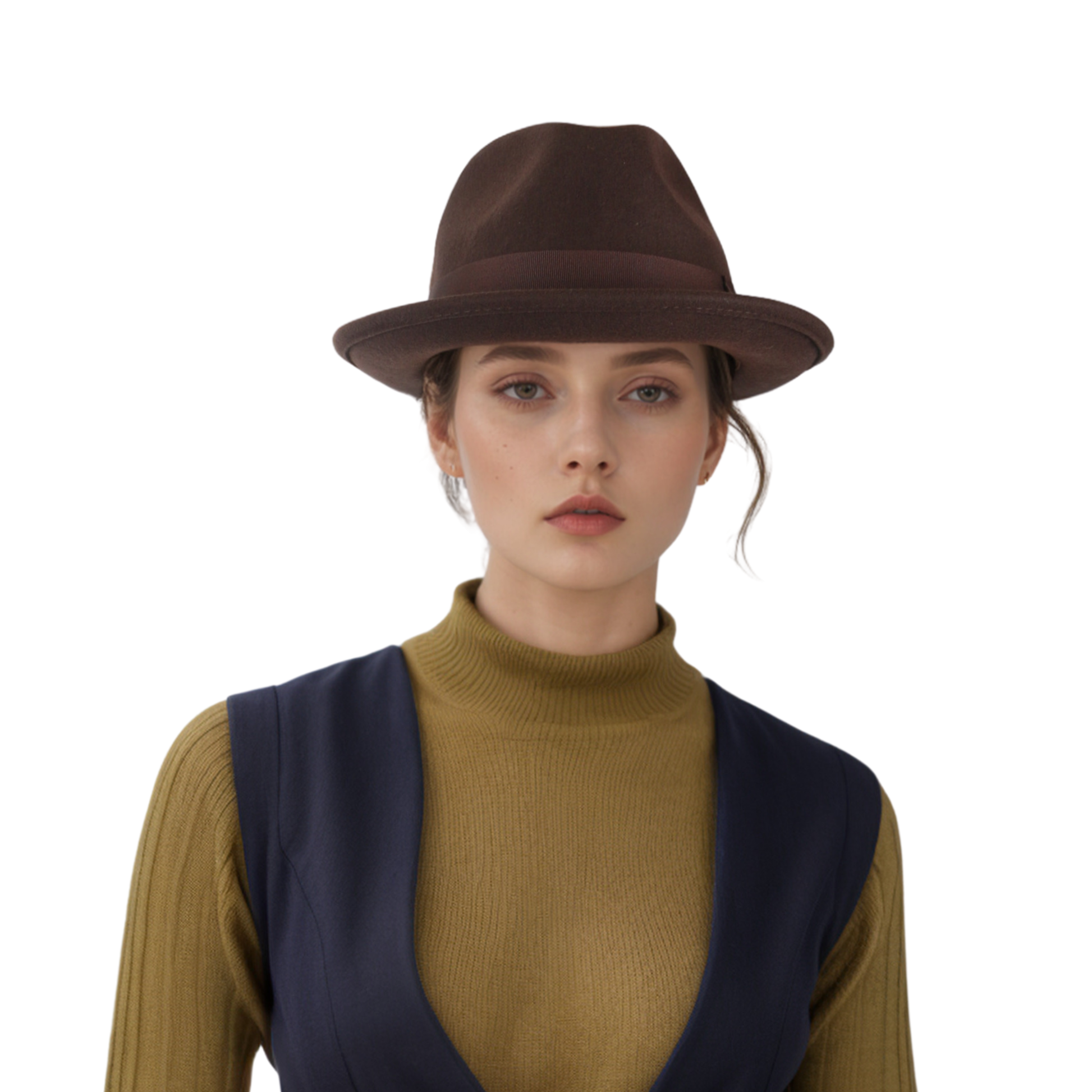 100% Wool Felt Felt Trilby Hat for Men & Women - hatsXcaps