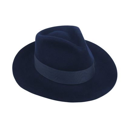 Handcrafted Wide Brim Trilby Fedora Hat for Men & Women - hatsXcaps