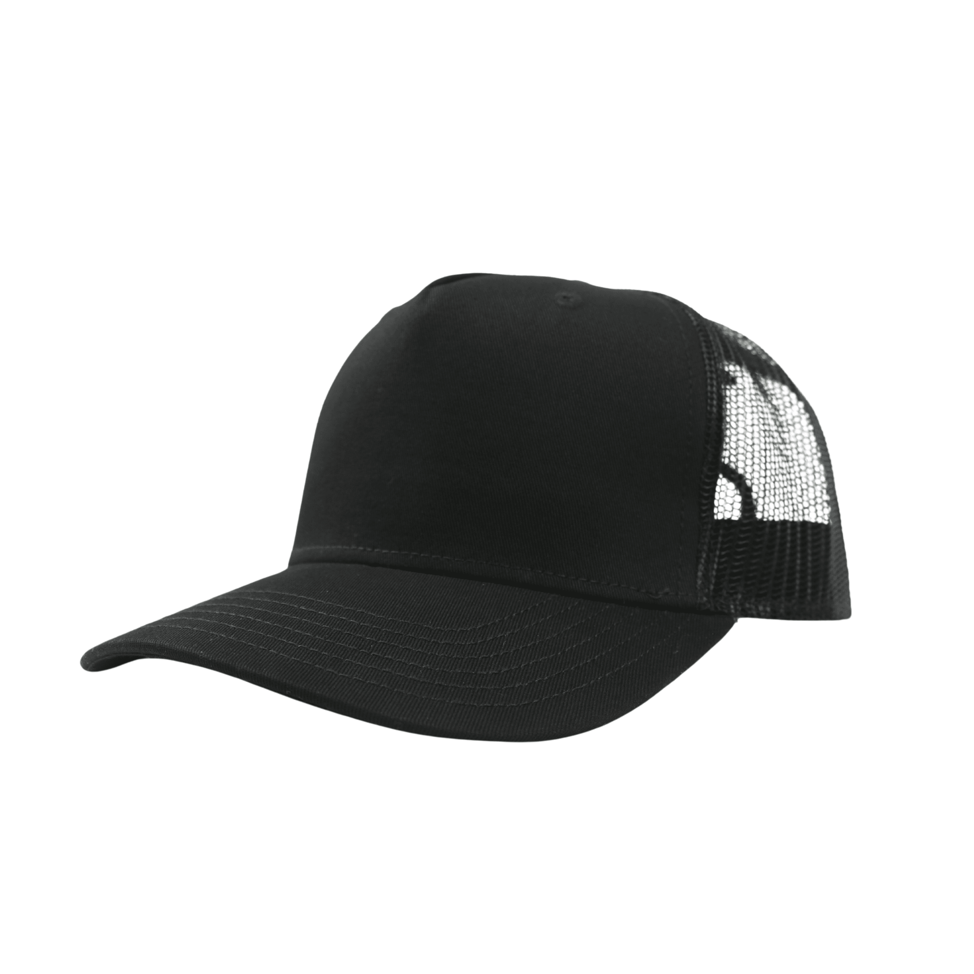 Unisex Half Mesh Cotton Trucker Baseball Cap - hatsXcaps