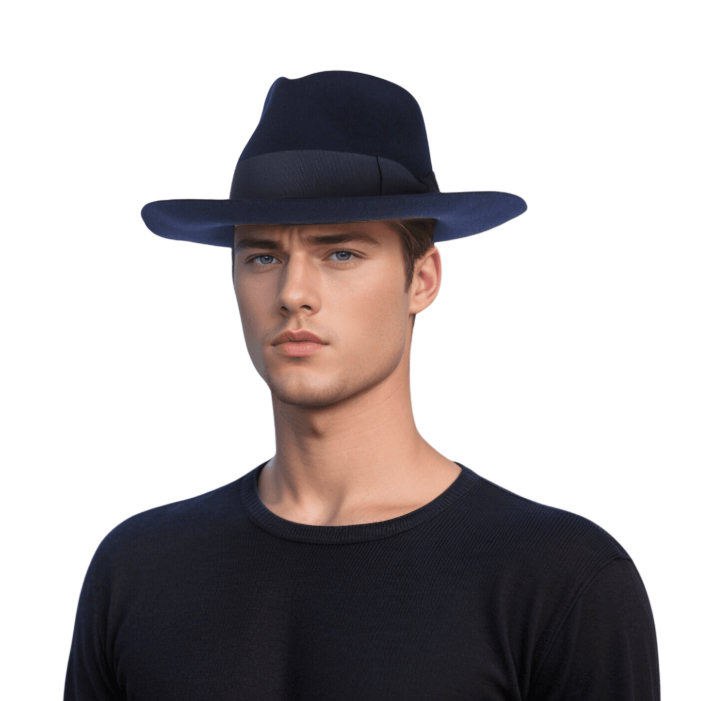 Handcrafted Wide Brim Trilby Fedora Hat for Men & Women - hatsXcaps