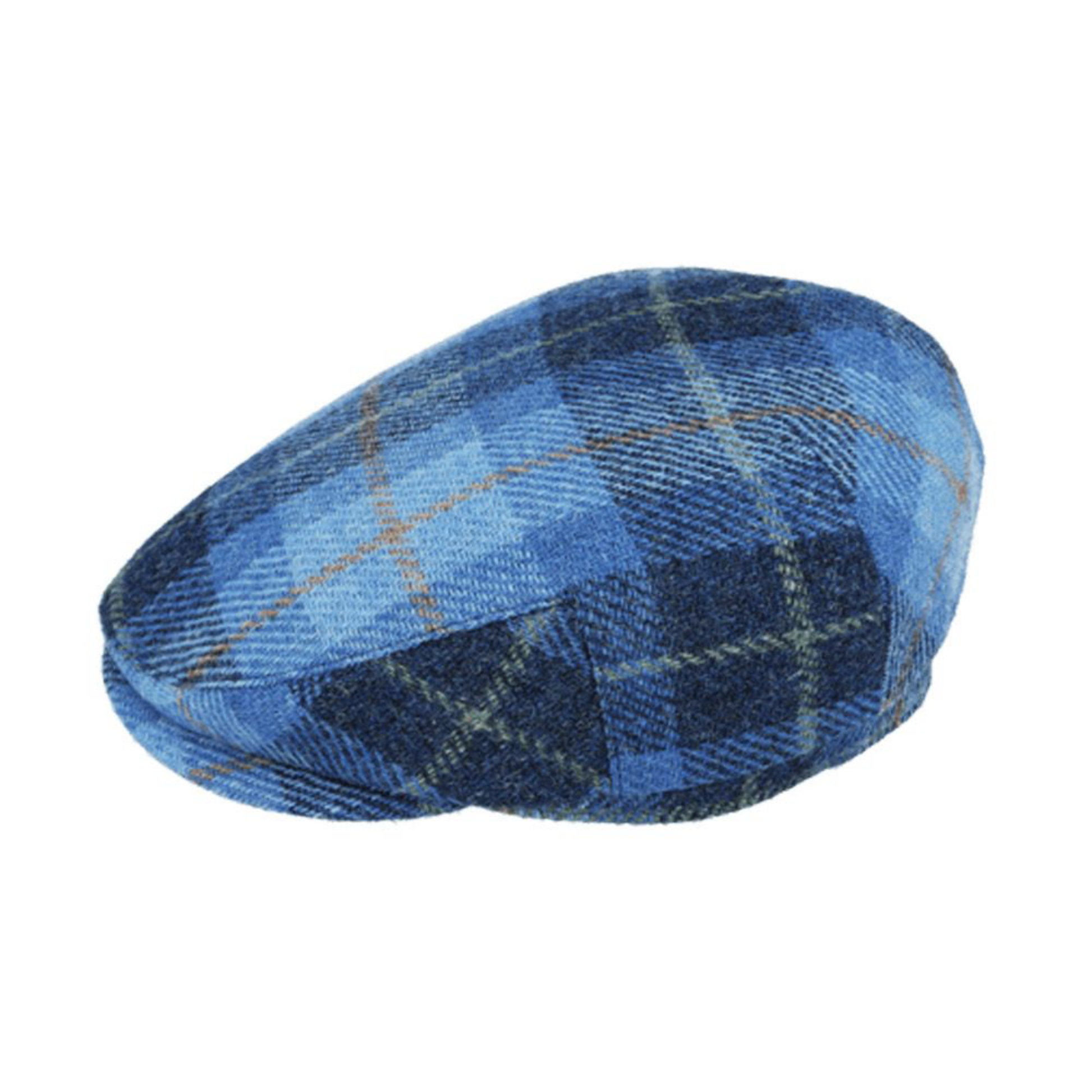 Unisex Scottish Classic Plaid Ivy Wool Flat Cap - hatsXcaps