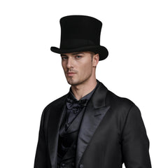 Wool Felt Victoria Top Hat - hatsXcaps