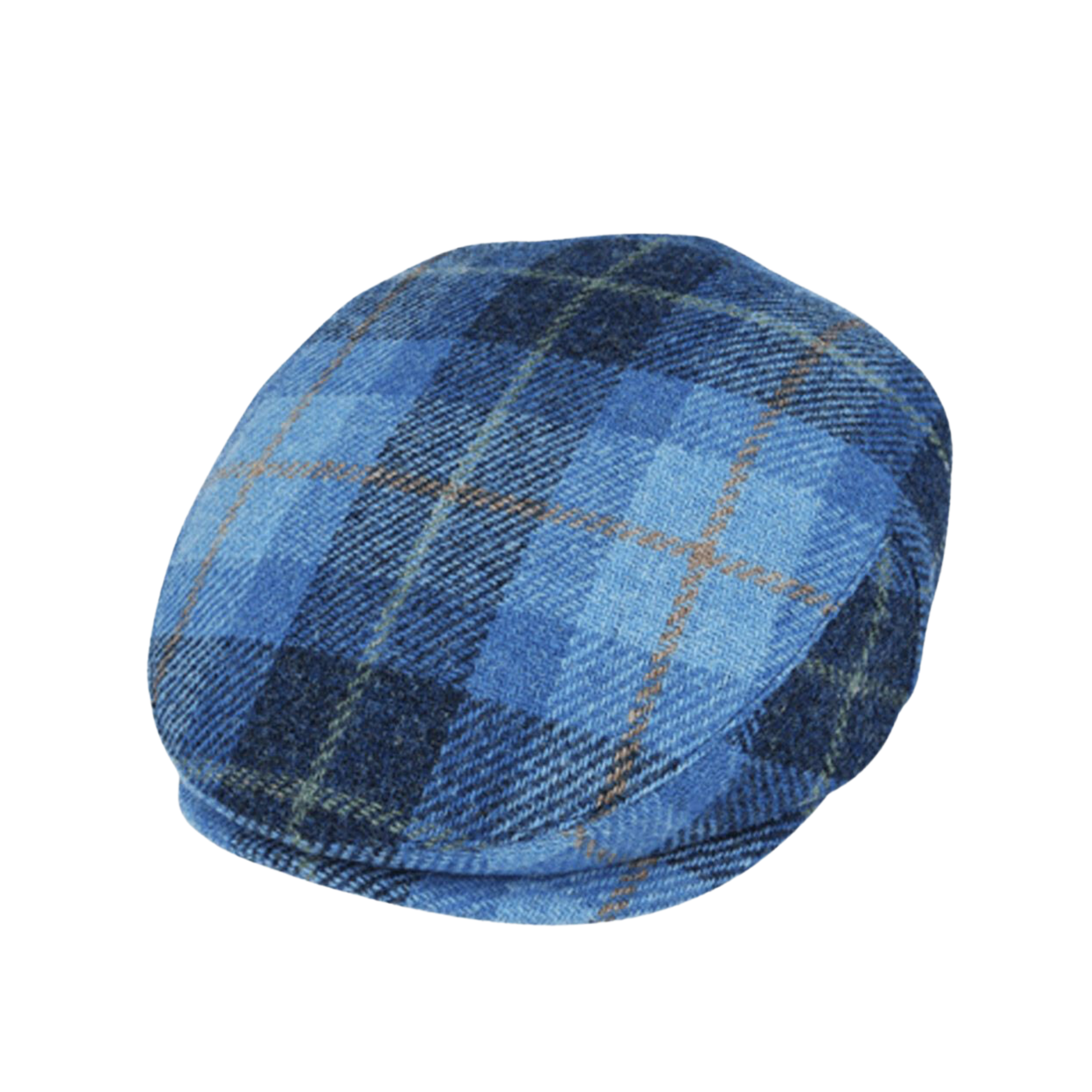 Unisex Scottish Classic Plaid Ivy Wool Flat Cap - hatsXcaps