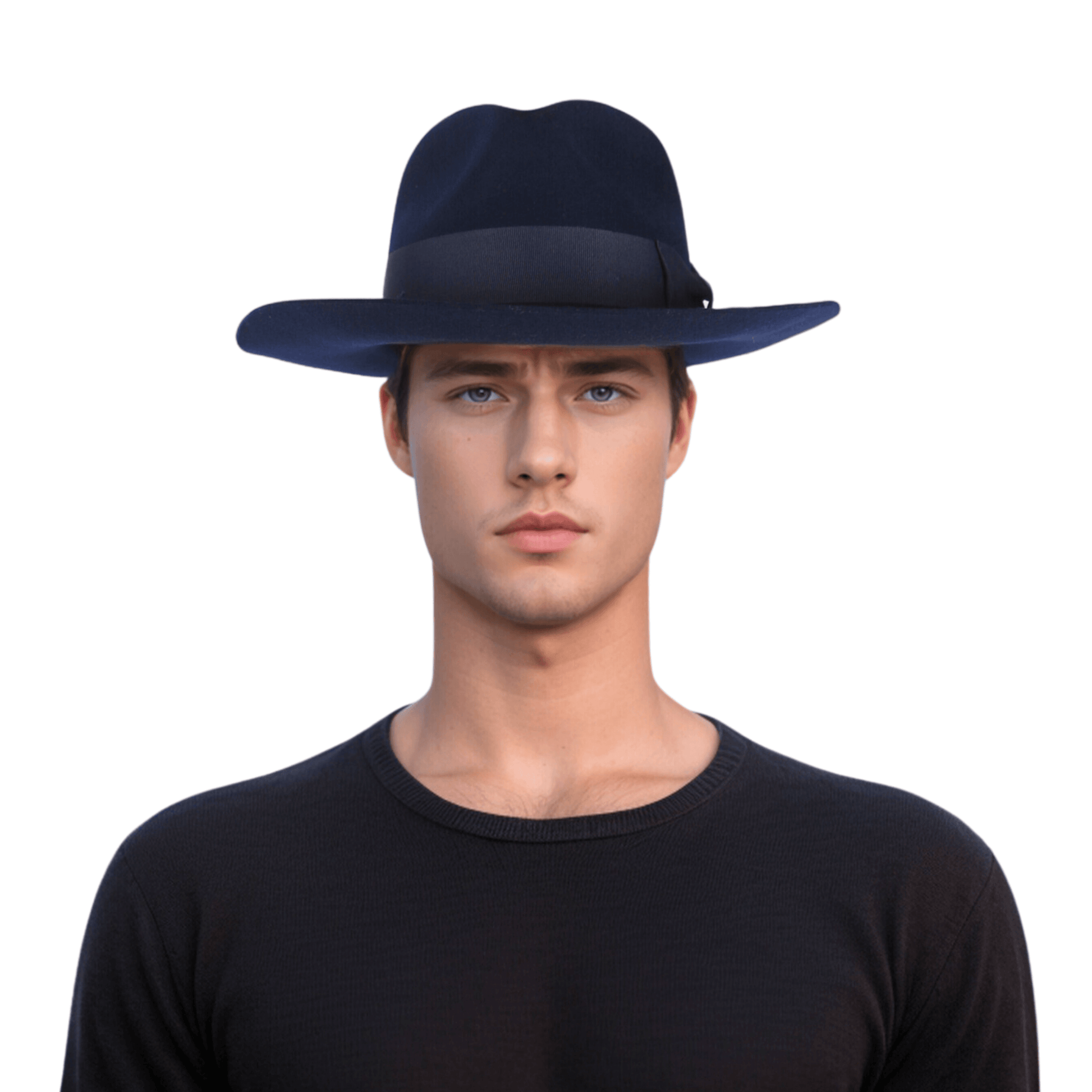 Handcrafted Wide Brim Trilby Fedora Hat for Men & Women - hatsXcaps