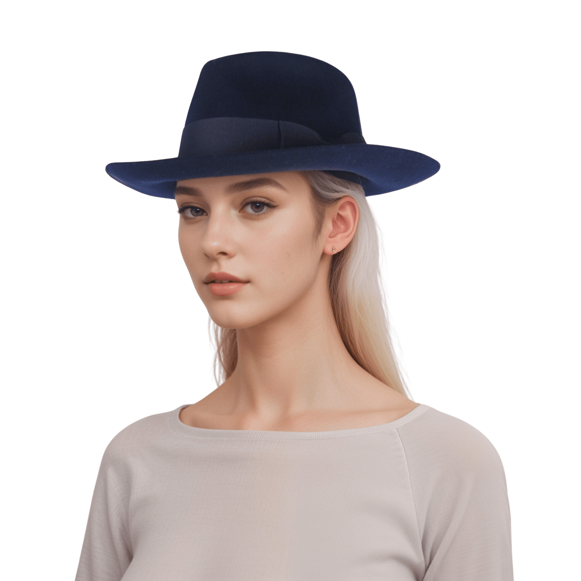 Handcrafted Wide Brim Trilby Fedora Hat for Men & Women - hatsXcaps