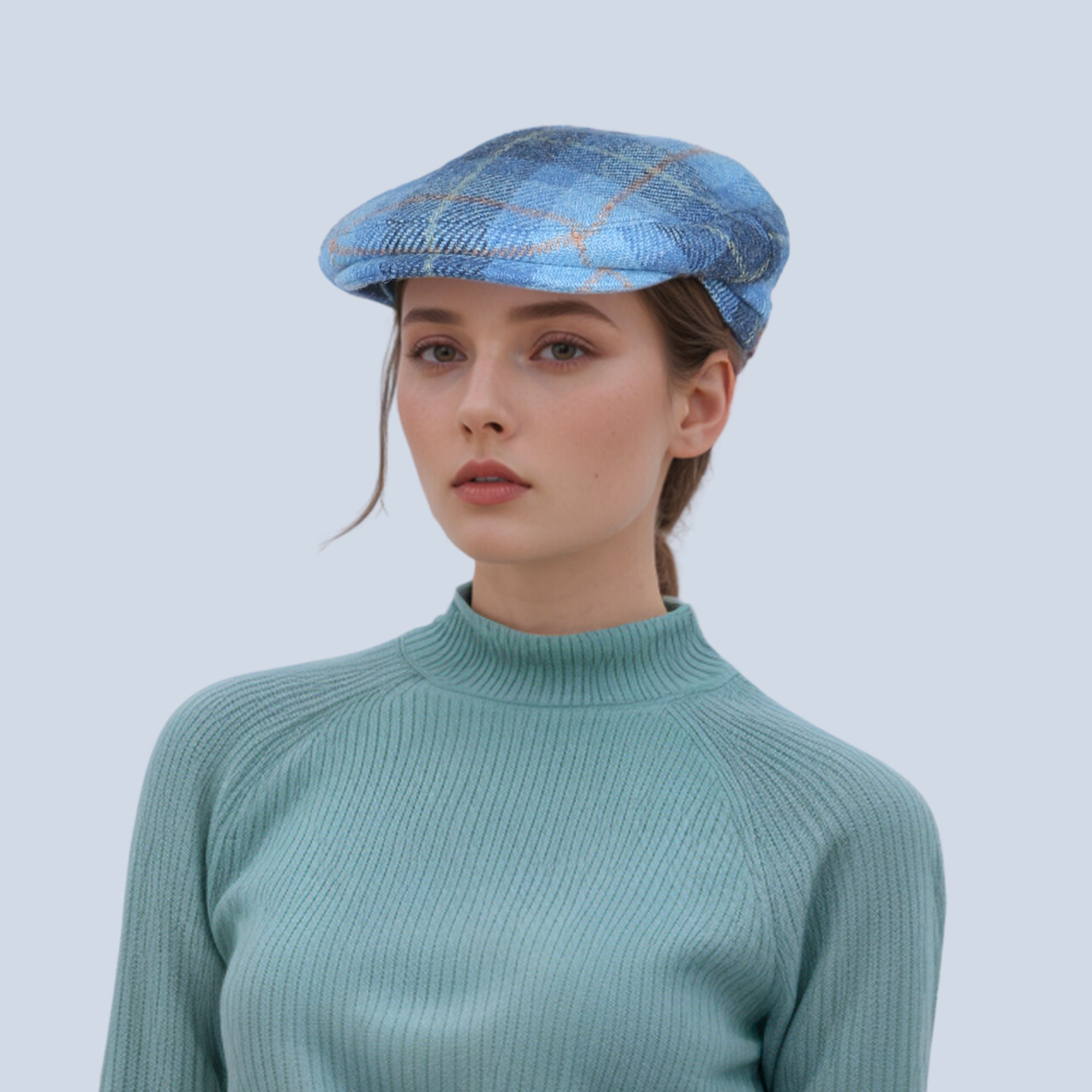 Scottish Wool Flat Cap, Harris Tweed Peaky Blinders Style Cap - hatsXcaps