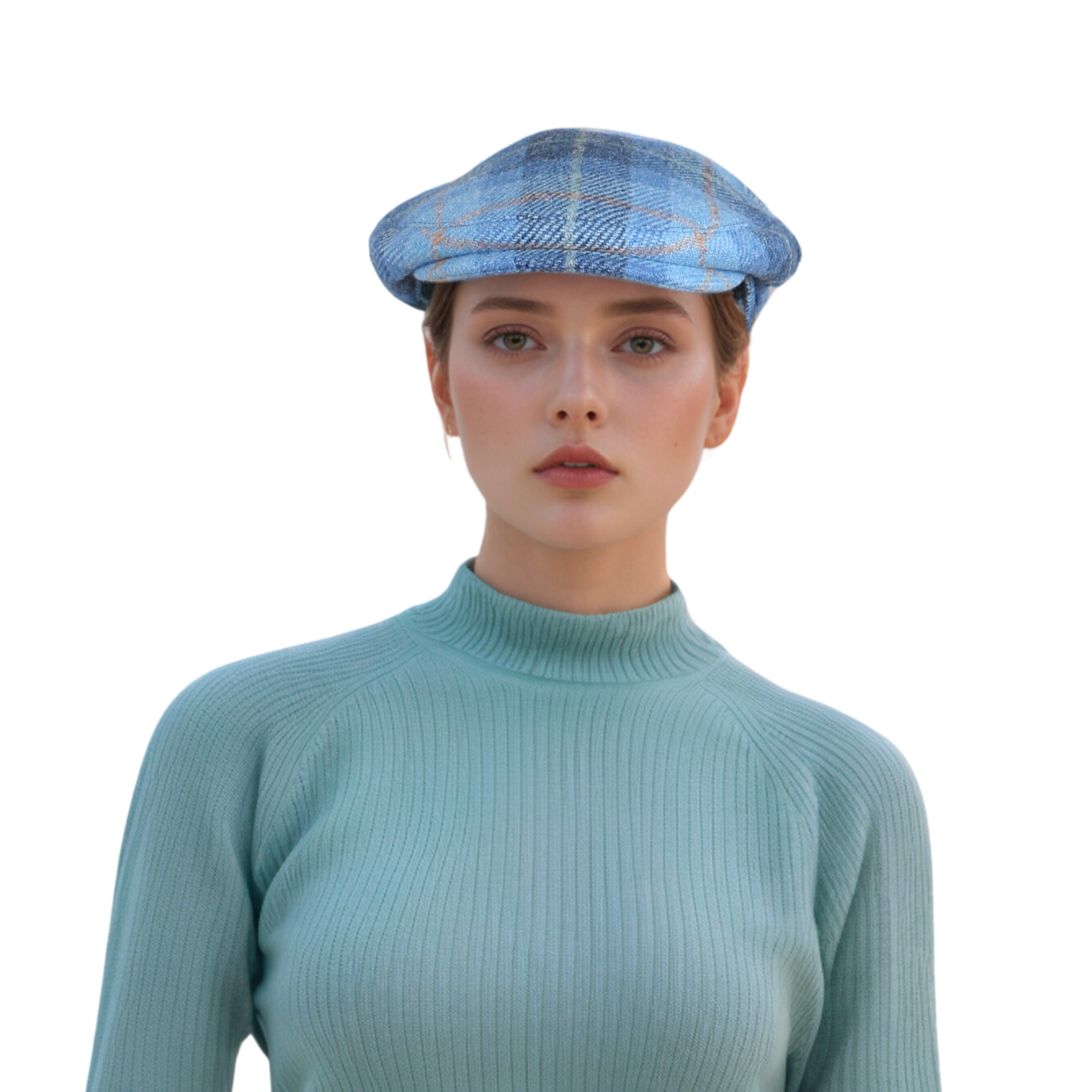 Scottish Wool Flat Cap, Harris Tweed Peaky Blinders Style Cap - hatsXcaps