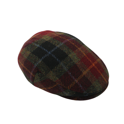 Unisex Scottish Classic Plaid Ivy Wool Flat Cap - hatsXcaps