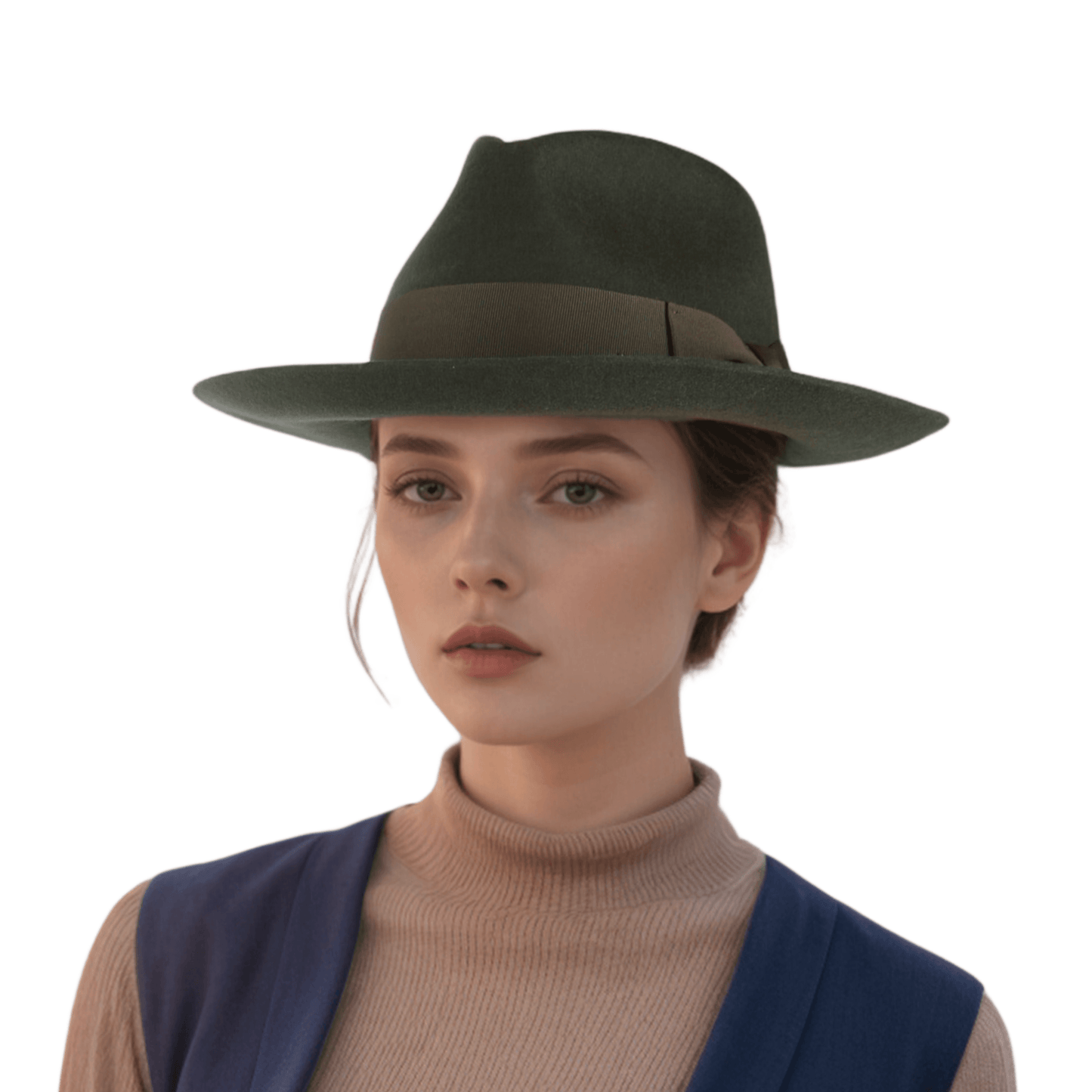 Handcrafted Wide Brim Trilby Fedora Hat for Men & Women - hatsXcaps