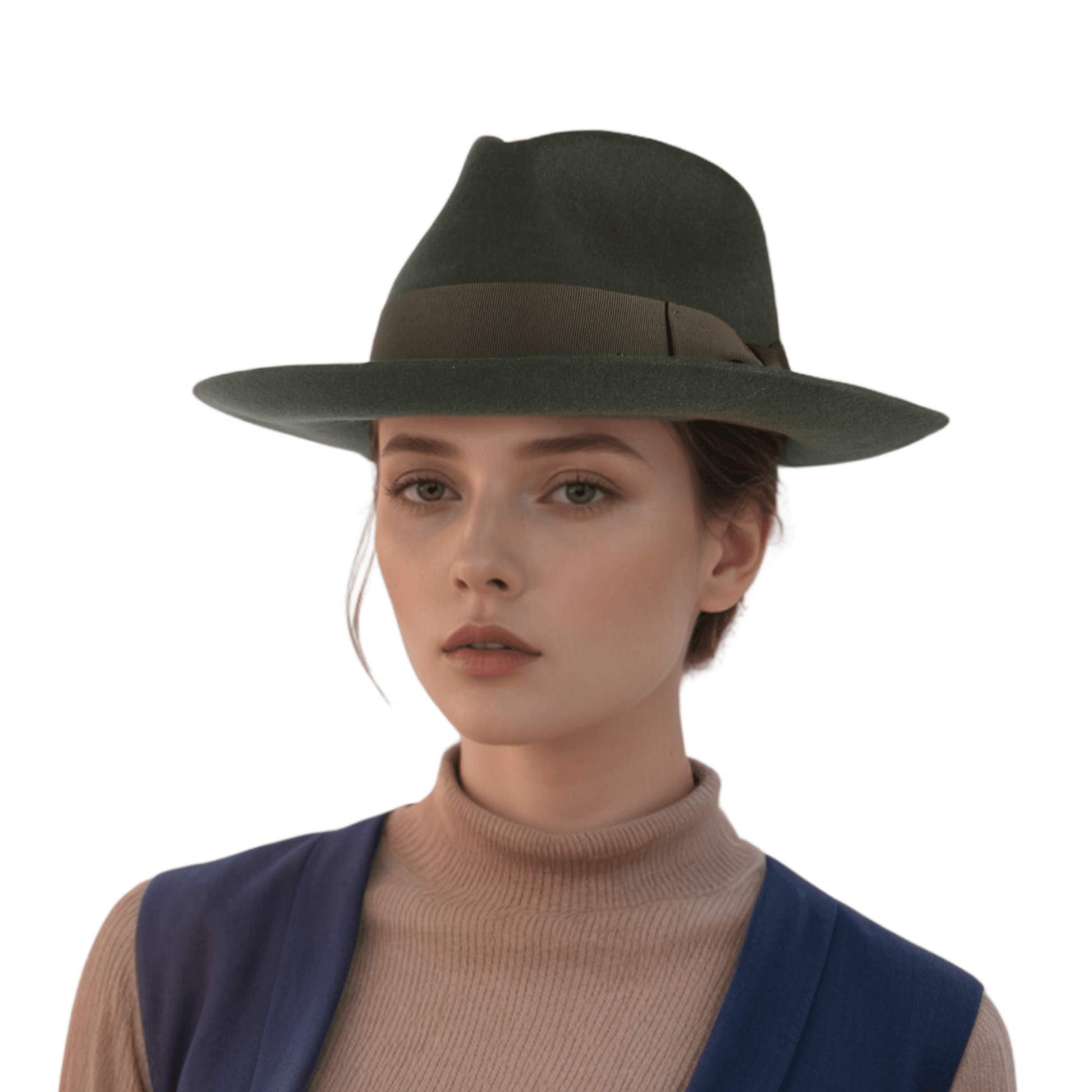 Handcrafted Wide Brim Trilby Fedora Hat for Men & Women - hatsXcaps