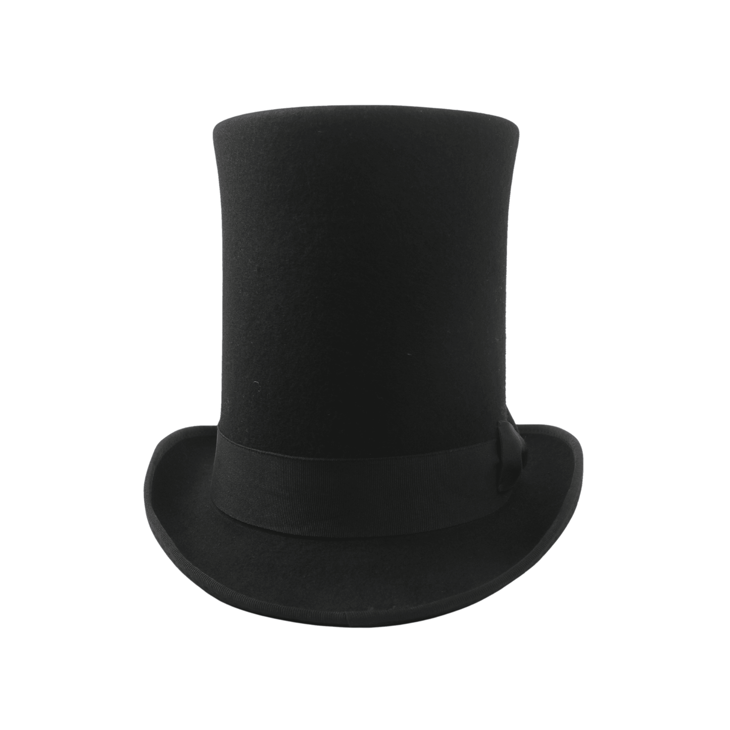 Classic High Crown Wool Felt Tall Top Hats with Removable Feather - hatsXcaps