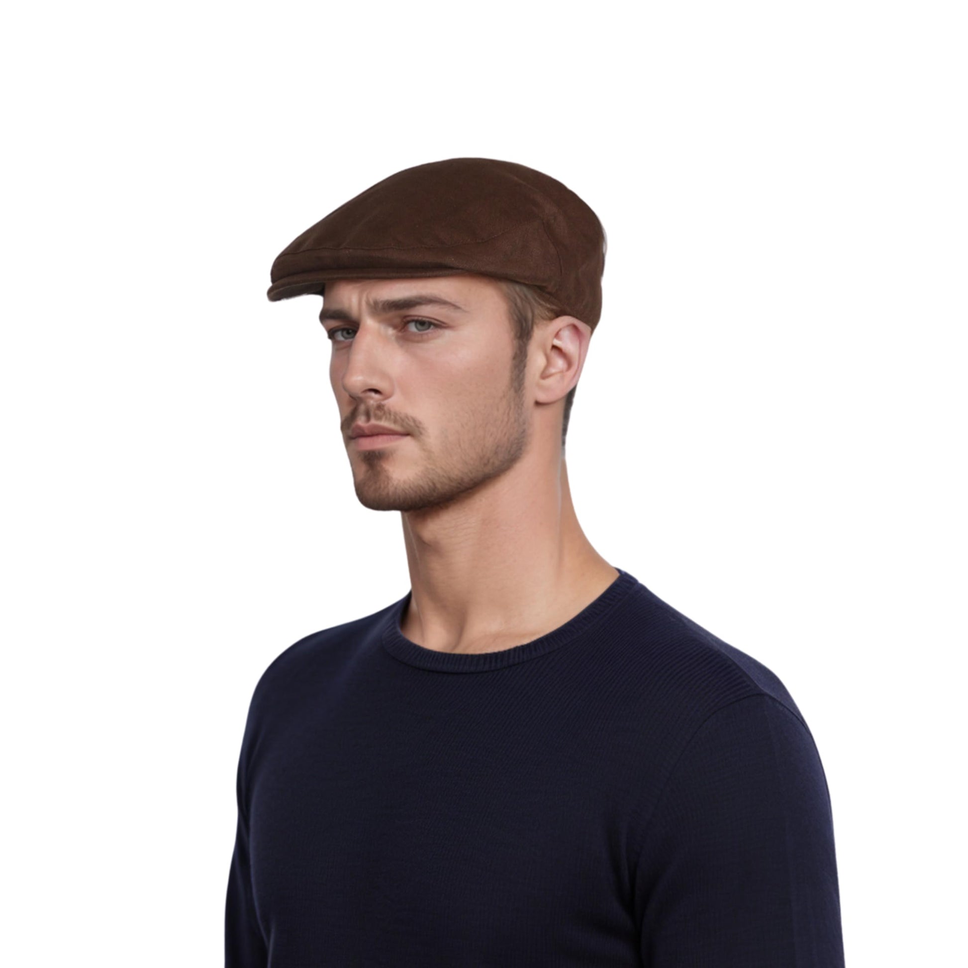 hatsXcaps Unisex Premium Linen Flat Cap | Lightweight & Breathable Summer Cabbie Hat for Men & Women | Classic Peaky Blinders Newsboy Cap for Golf, Driving, Casual Wear & Outdoor Travel