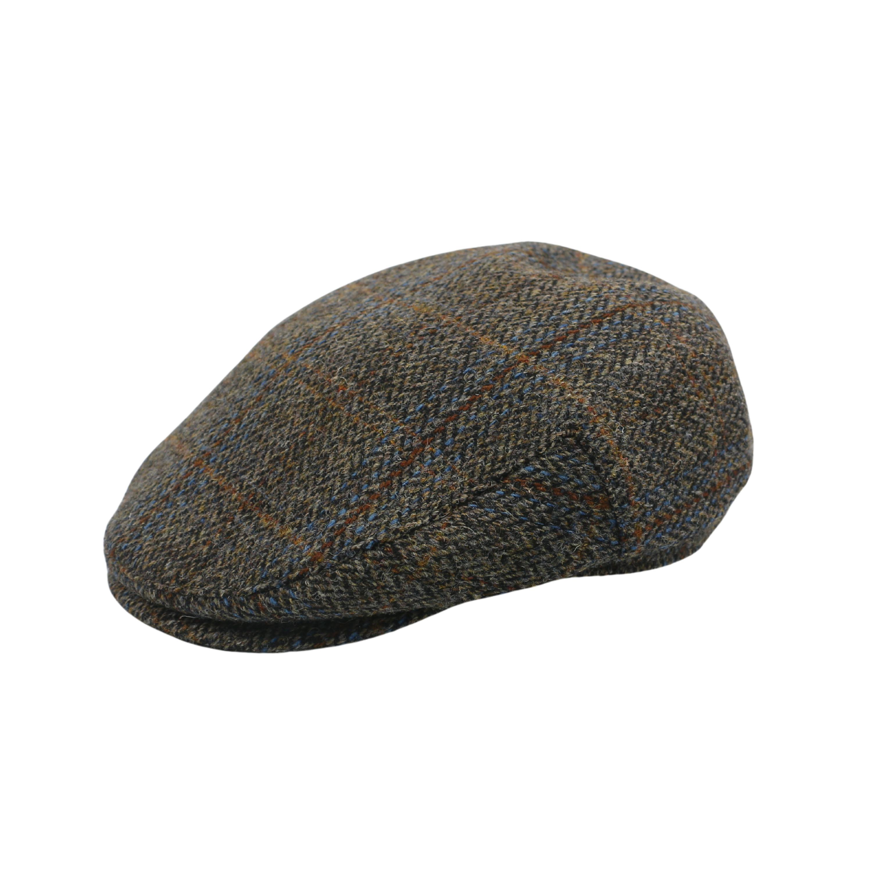 Scottish Wool Flat Cap, Harris Tweed Peaky Blinders Style Cap - hatsXcaps
