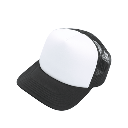 Unisex Half Mesh Foam Trucker Baseball Cap - hatsXcaps