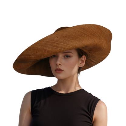 Women's Wide Brim Mimosa Sun Hat for Summer Beach - hatsXcaps