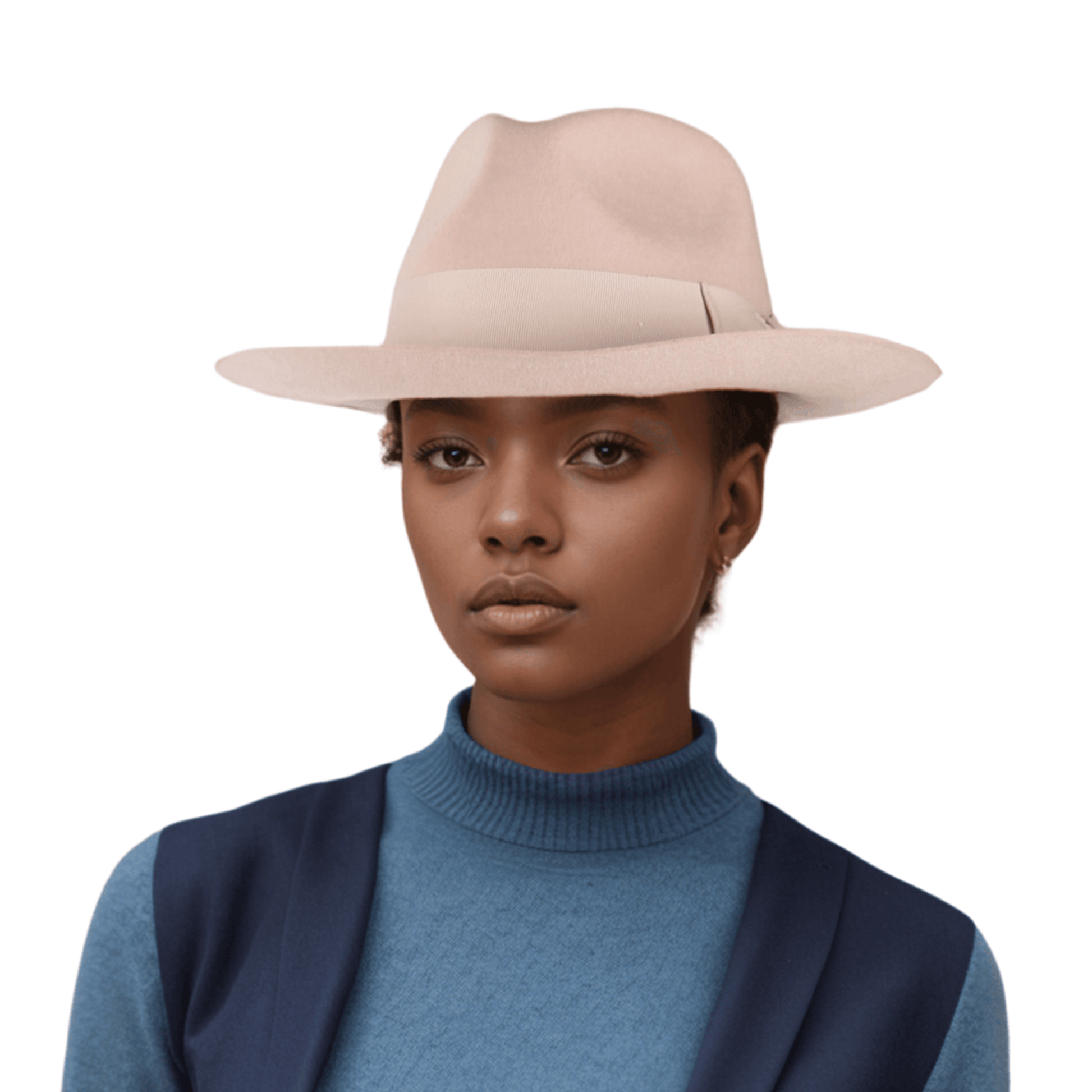 Handcrafted Wide Brim Trilby Fedora Hat for Men & Women - hatsXcaps