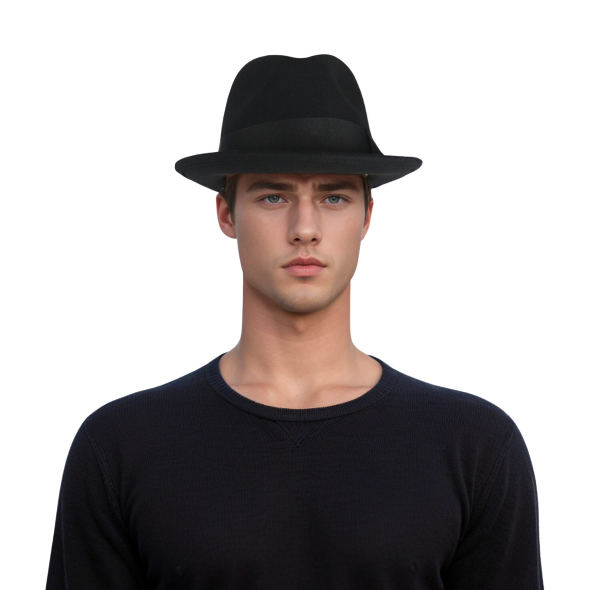 100% Wool Felt Felt Trilby Hat for Men & Women - hatsXcaps