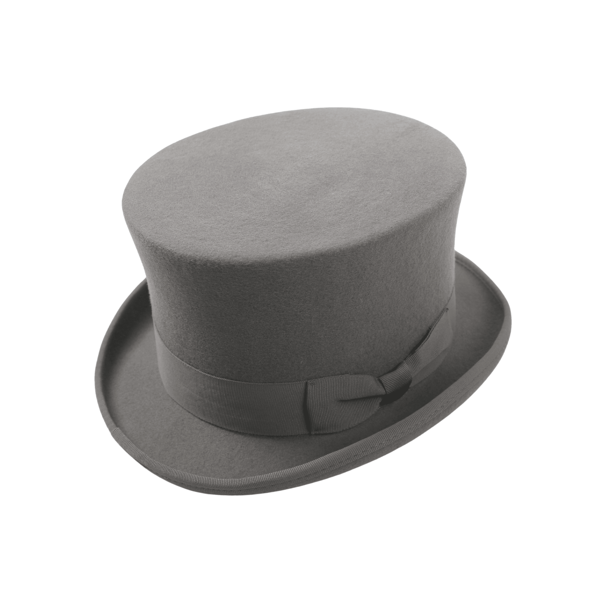 Wool felt Top Hats for Men Removable Feather High Crown - hatsXcaps