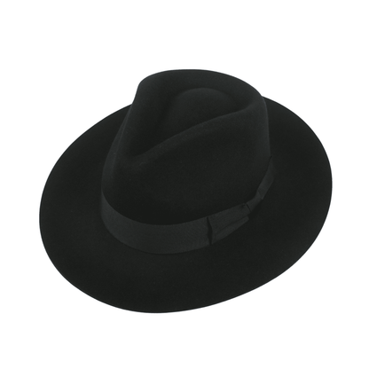 Handcrafted Wide Brim Trilby Fedora Hat for Men & Women - hatsXcaps