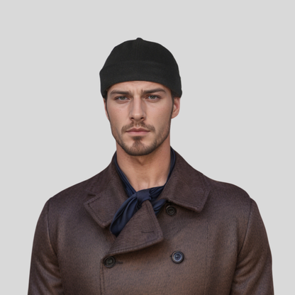 Adjustable Sailor Unisex Cotton Docker Brimless Hat - hatsXcaps