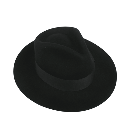 Handcrafted Wide Brim Trilby Fedora Hat for Men & Women - hatsXcaps