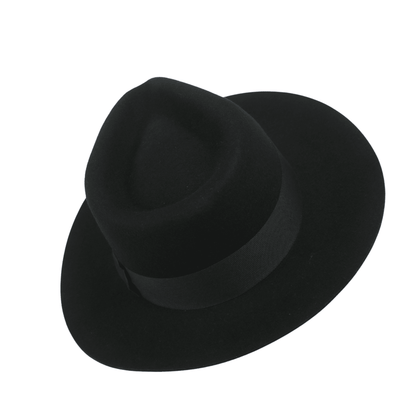 Handcrafted Wide Brim Trilby Fedora Hat for Men & Women - hatsXcaps