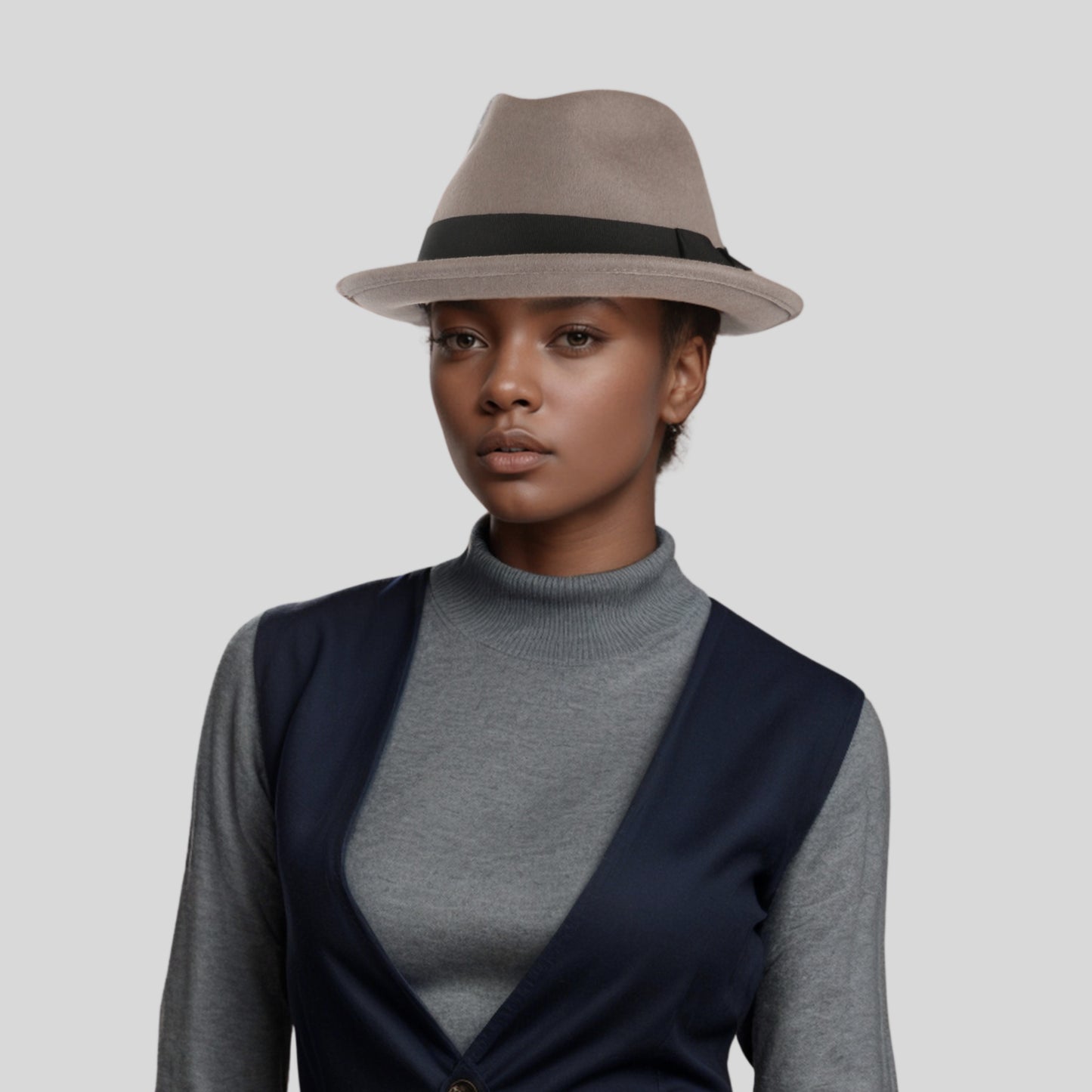 100% Wool Felt Felt Trilby Hat for Men & Women - hatsXcaps