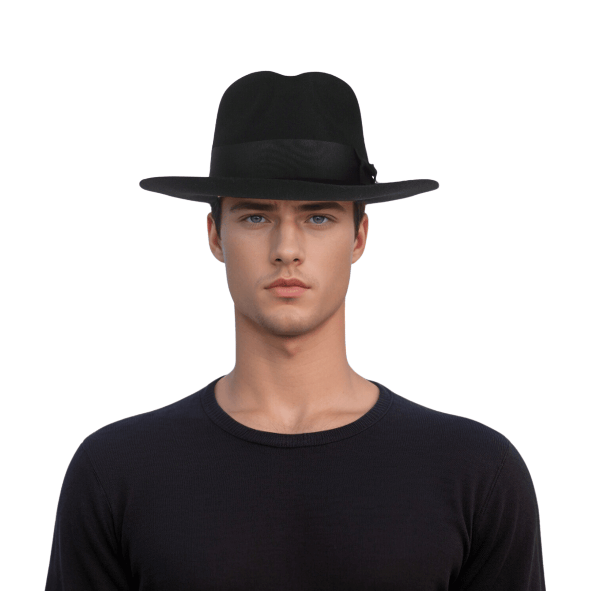 Handcrafted Wide Brim Trilby Fedora Hat for Men & Women - hatsXcaps