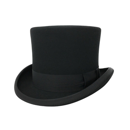 Wool felt Top Hats, Classic Wedding Events Costume Hat - hatsXcaps