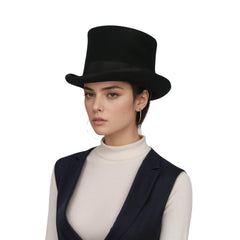 Wool felt Top Hats, Classic Wedding Events Costume Hat - hatsXcaps
