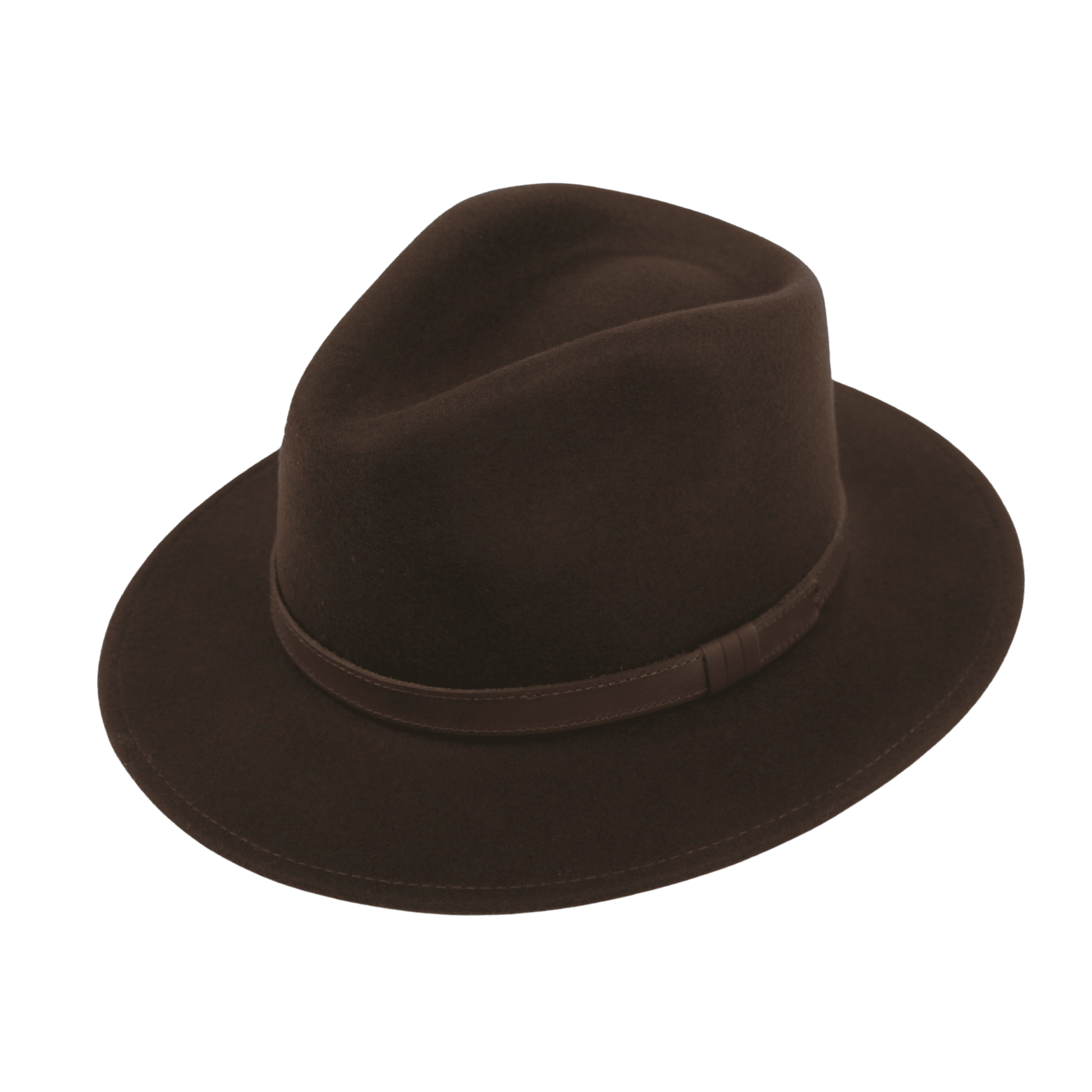 Wide Brim Classic Trilby Fedora Hat for Men & Women - hatsXcaps