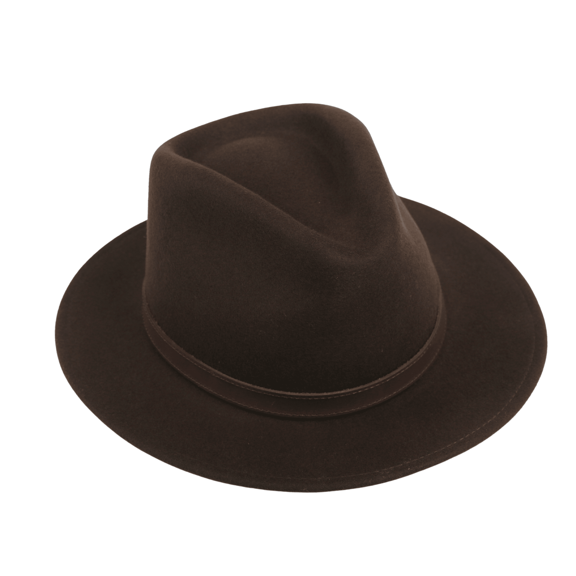 Wide Brim Classic Trilby Fedora Hat for Men & Women - hatsXcaps
