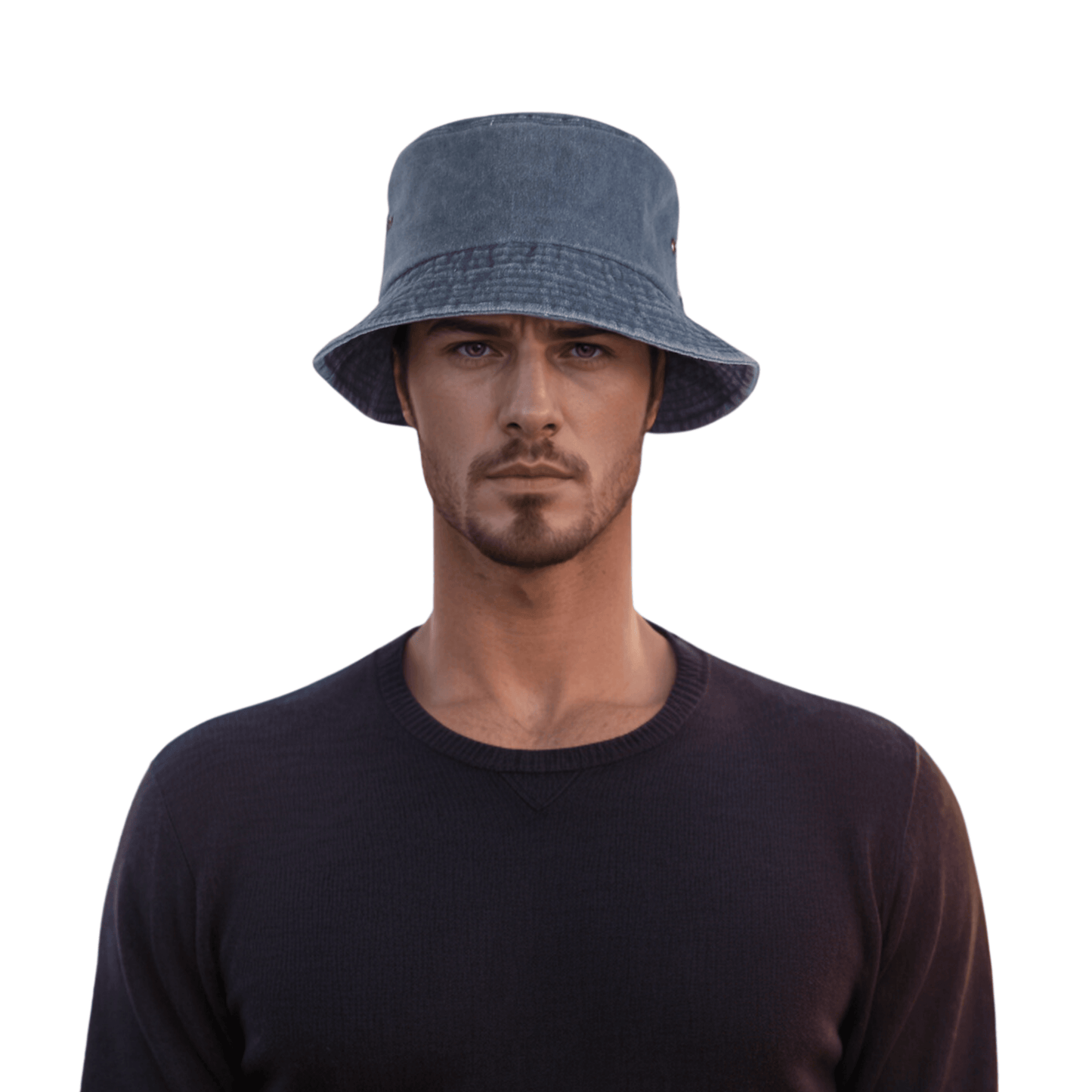 Cotton Fisherman Unisex Denim Bucket Hat - hatsXcaps