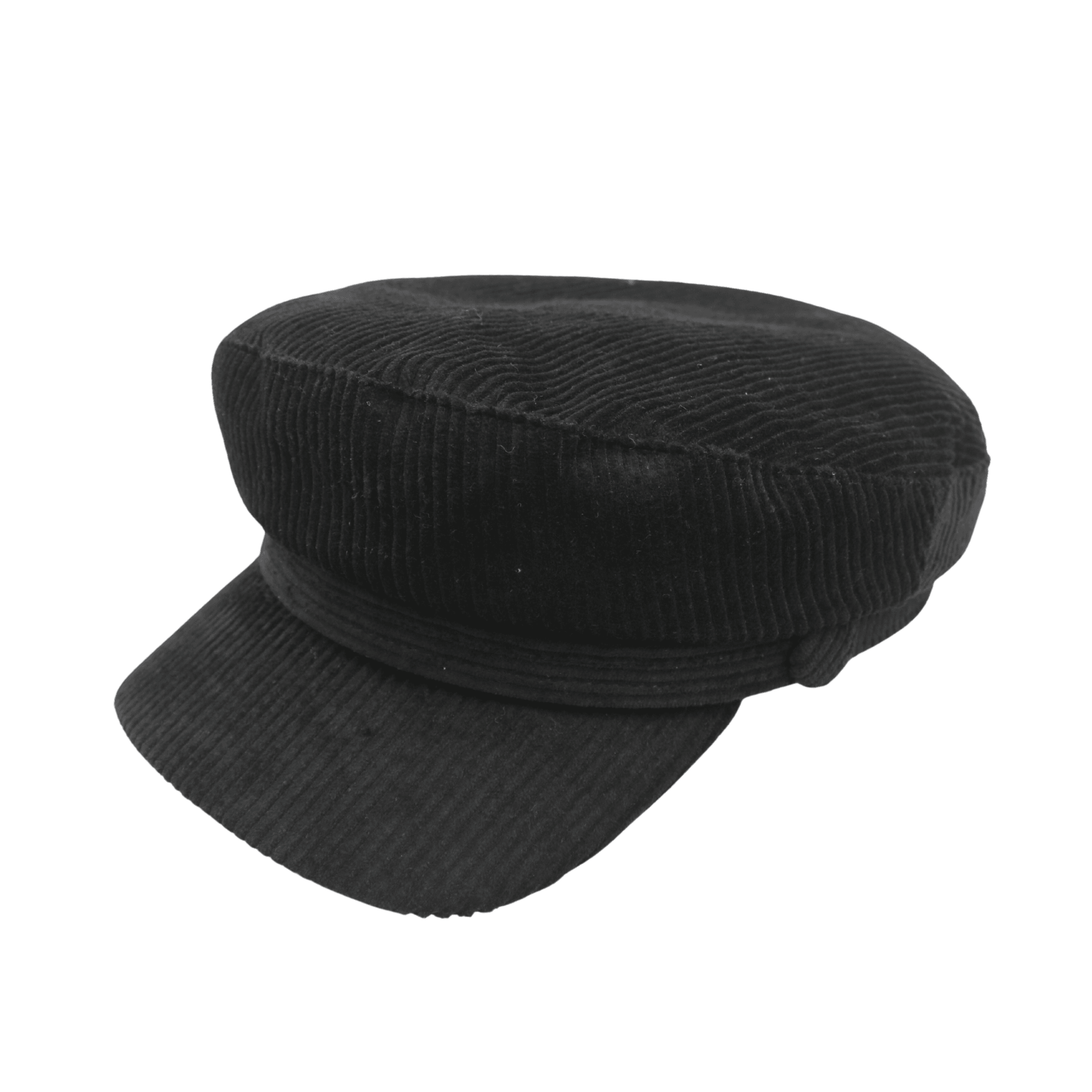 Stylish women's cotton corduroy fiddler caps, with an adjustable fit - hatsXcaps