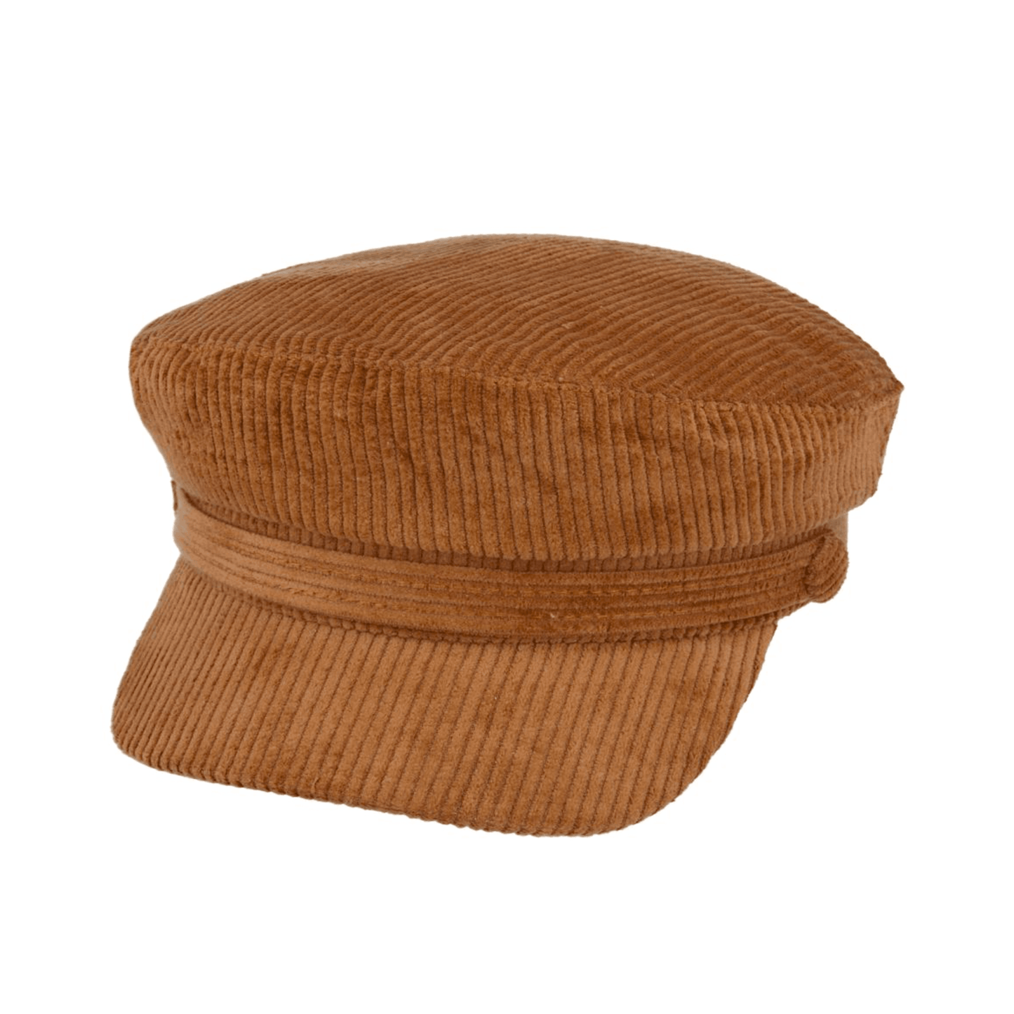Stylish women's cotton corduroy fiddler caps, with an adjustable fit - hatsXcaps