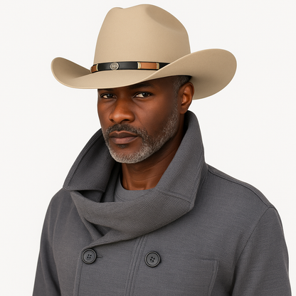 Premium Felt Cowboy Wide Brim Hat