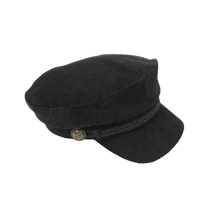 Women Cotton Fiddler Cap with Rope Band Classic Design with Chic Twist - hatsXcaps