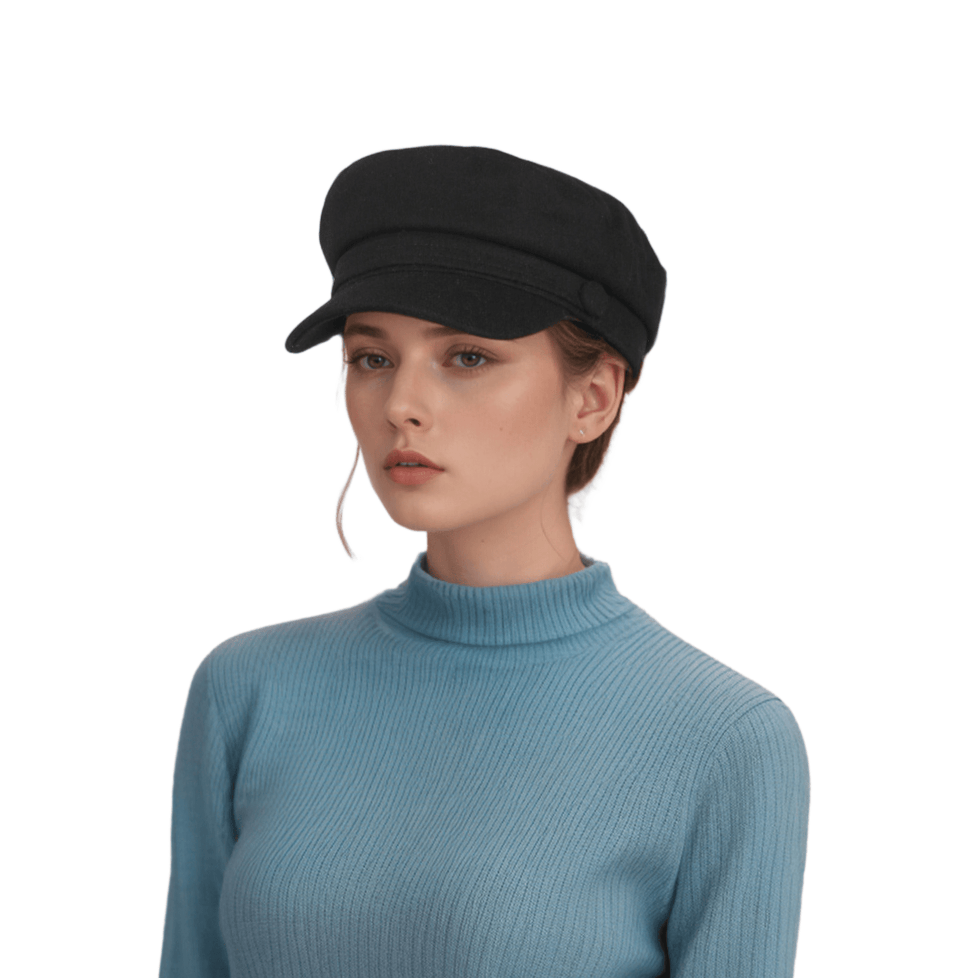 Elegant Wool Fiddler Cap for Women – Classic Style Meets Modern Charm - hatsXcaps