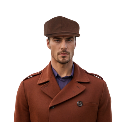 Newsboy Caps 100% Linen Plain Baker Boy Men's Flat Cap - hatsXcaps