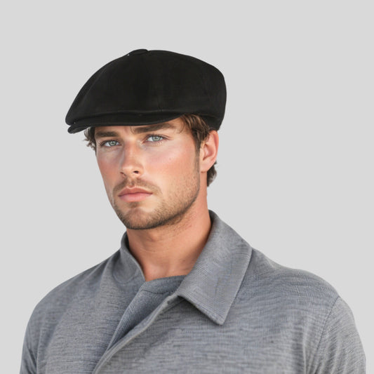 Newsboy Caps 100% Linen Plain Baker Boy Men's Flat Cap - hatsXcaps