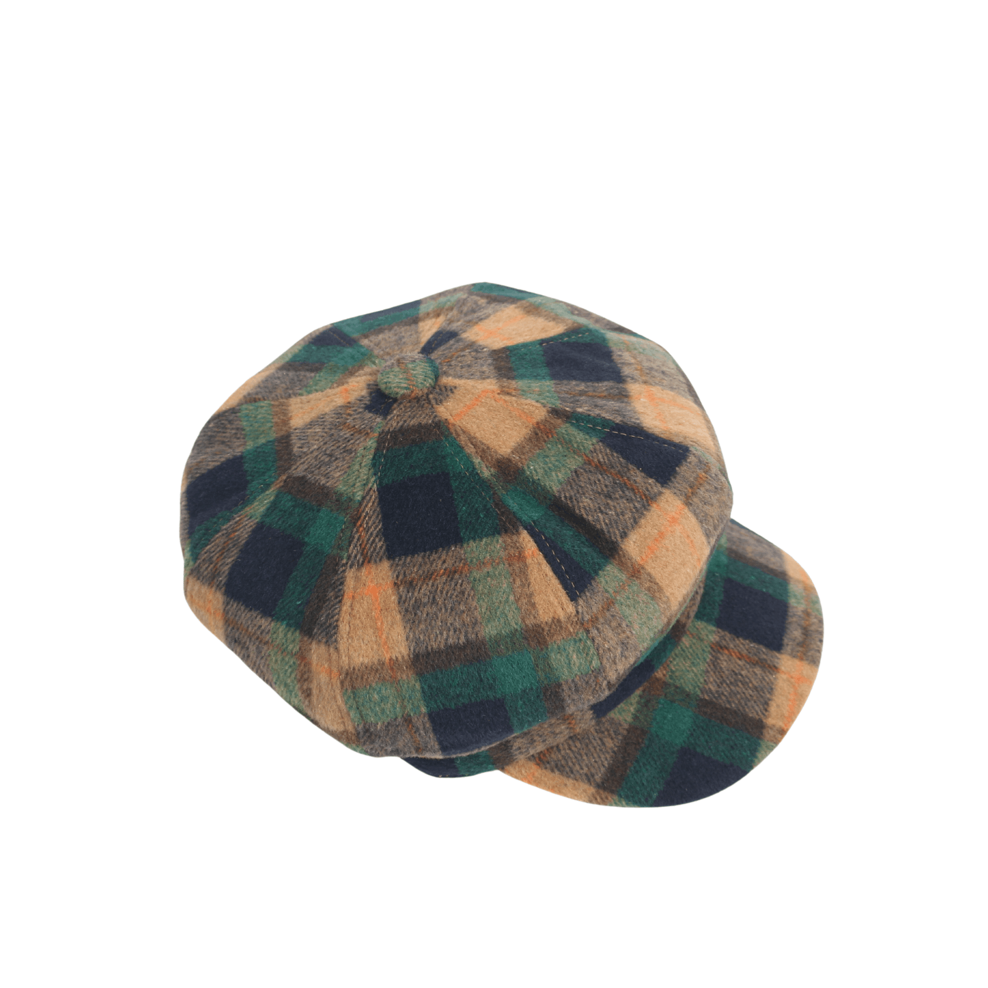 Plaid Wool Blend Fiddler Caps for Women in the london - hatsXcaps