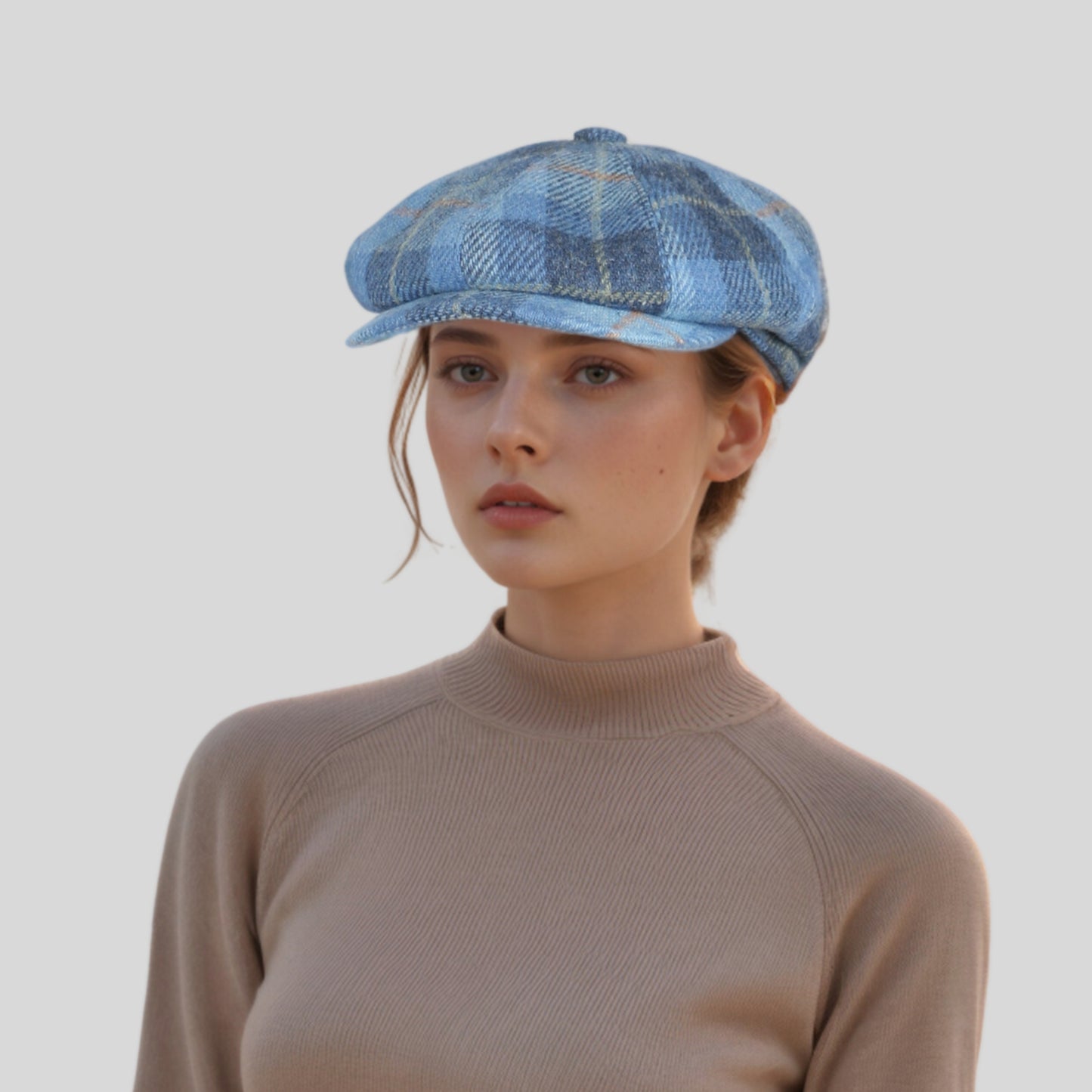 100% Scottish Wool  Newsboy Cap for Men & Women - hatsXcaps